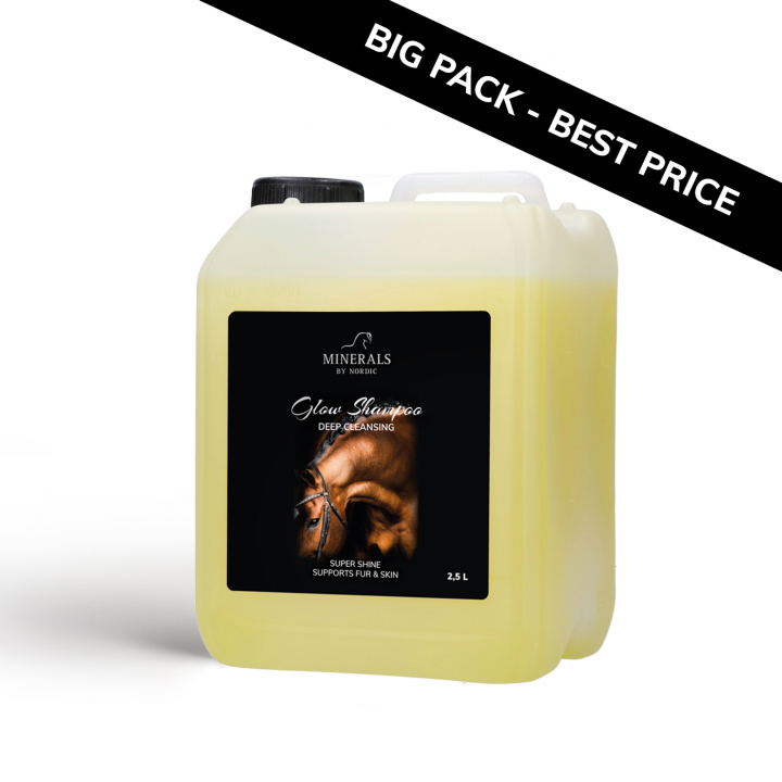Glow Shampoo 2.5 L in the group HORSE / Horse care / Coat & Hoofcare at Minerals by Nordic (GLSH-2500)