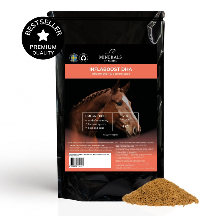 Inflaboost DHA 4 kg Refill Bag in the group HORSE / Feedsupplements / Inflaboost DHA at Minerals by Nordic (INF-040)