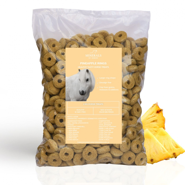 Pineapple Rings - Horse treat 2 kg Refill in the group HORSE / Horse treats / Horse treats at Minerals by Nordic (PIN-020)