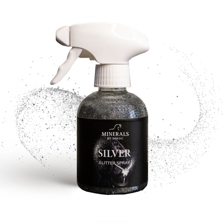 Glitterspray silver 250 ml in the group HORSE / Horse care / Coat & Hoofcare at Minerals by Nordic (SIL-SPRAY)