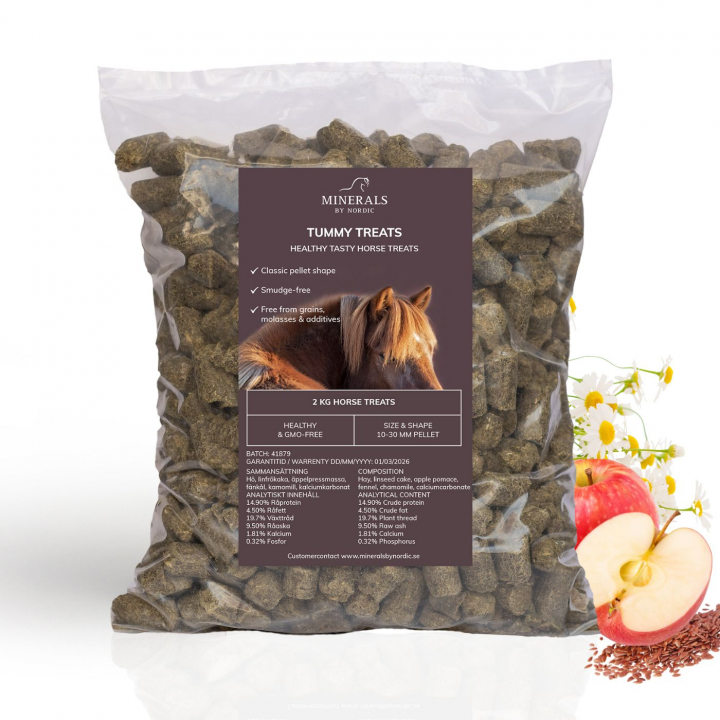 Tummy Treats - Horse treat 2 kg Refill in the group HORSE / Horse treats / Horse treats at Minerals by Nordic (TUM-020)