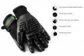 Grooming gloves HandsOn Black